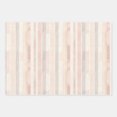 Pink Cream Zebra Animal Gold Sparkle Birthday Inpakpapier Vel (Voorkant 2)