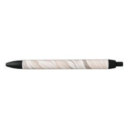Pink Cream Zebra Animal Print Zwarte Inkt Pen