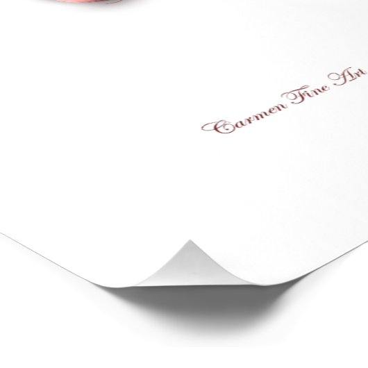 "Pink Creation", glanzend Poster (Hoek)