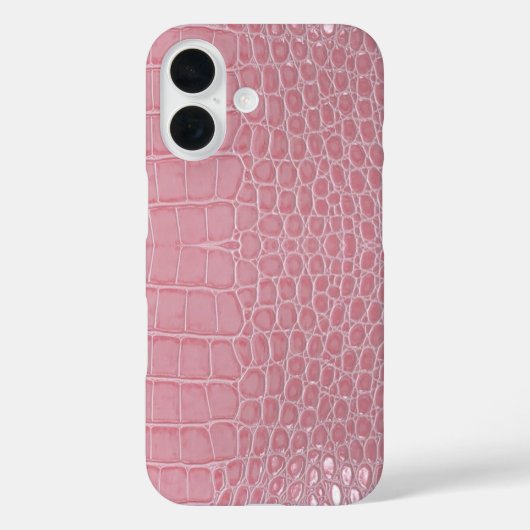 Pink Crocodile Leather Aesthetic Case-Mate iPhone Case (Achterkant)
