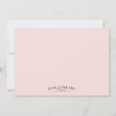 PINK CROSS | BAPTISME-INVITATIES KAART (Achterkant)