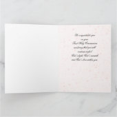 Pink Cross Floral Wreate First Community Kaart (Binnen)
