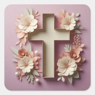 Pink Cross Sticker – Ai design