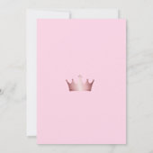 Pink Crow Prinses 1e verjaardag Kaart (Achterkant)