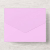 Pink Crown Royal Princess Sweet 16 All In One Uitnodiging (Achterkant)