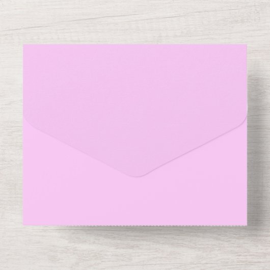 Pink Crown Royal Princess Sweet 16 All In One Uitnodiging (Achterkant)