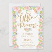 Pink Crown Sprookjesthema voor meisjes Kaart (Voorkant)