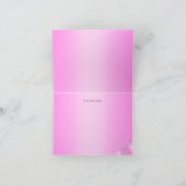 Pink Crystal Snowflake Winter Wonderland Bedankt (Binnen)