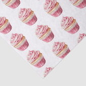 Pink Cupcake Birthday Tissuepapier (Detail)
