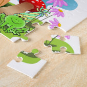 Pink Cupcake Happy Birthday Cupcake Puzzles  Legpuzzel (Zijkant)