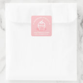 Pink Cupcake Product Label (Tas)