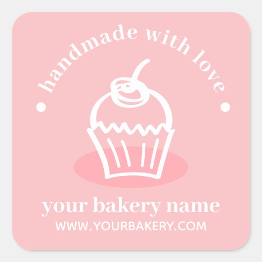 Pink Cupcake Product Label (Voorkant)