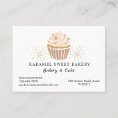 Pink Cupcakes Bakkerij Programma Beloning Loyalite Visitekaartje (Achterkant)