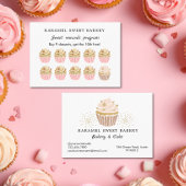 Pink Cupcakes Bakkerij Programma Beloning Loyalite Visitekaartje