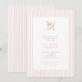 Pink Cupid Arrow Lovestruck Bridal Shower Kaart (Voorkant / Achterkant)