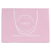 Pink Custom Business Company website wit Logo Groot Cadeauzakje (Voorkant)