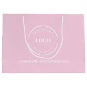 Pink Custom Business Company website wit Logo Groot Cadeauzakje (Achterkant)