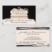 Pink Custom Cake van Weddenschap Visitekaartje (Voorkant / Achterkant)