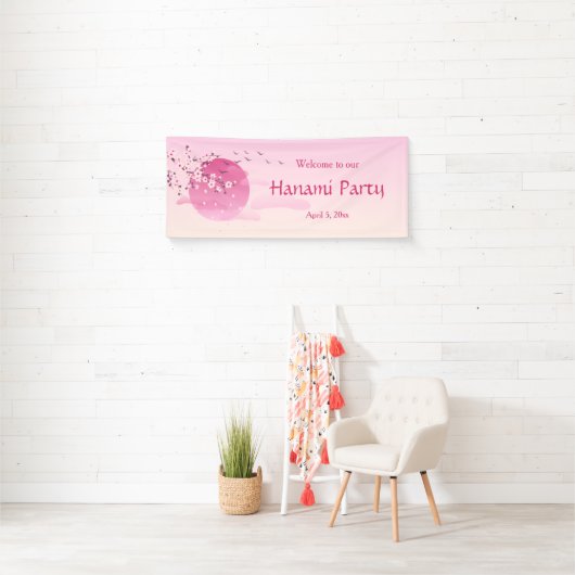 Pink Custom Cherry Blossom Festival Rising Sun Spandoek (Insitu)