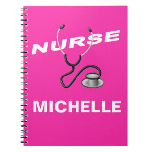 PINK Custom Nurse Name Notitieboek