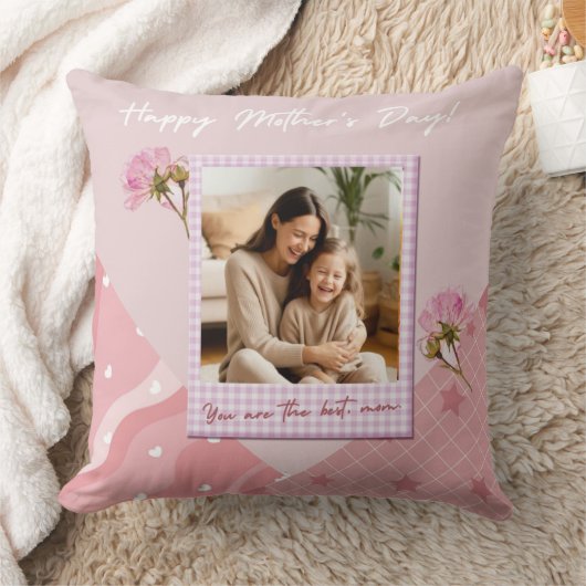 Pink Custom Photo Collage Kussen (Deken)