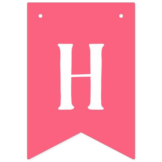 PINK Custom Photo Happy Birthday Banner (Tweede vlag)