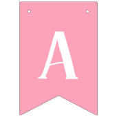 PINK Custom Photo Happy Birthday Banner (Derde vlag)