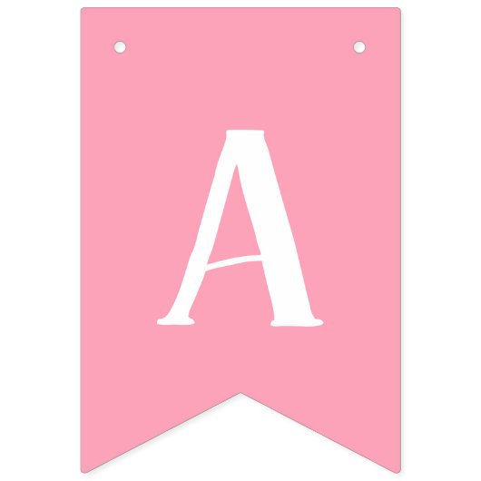 PINK Custom Photo Happy Birthday Banner (Derde vlag)