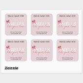 Pink Custom Valentine's Day Candle Label (Vel)