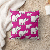 Pink Cute Animal Pattern Cartoon Elephant Pattern Kussen (Deken)
