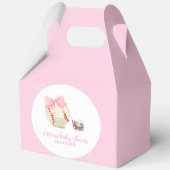 Pink Cute Bow Pacifier Baseball Sport Baby Shower Bedankdoosjes (Voorkant)