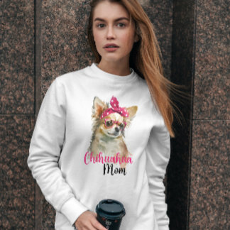 Pink Cute Chihuahua Dog mama Trui
