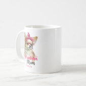 Pink Cute Chihuahua Persoonlijke hond Mam Koffiemok (Voorkant links)