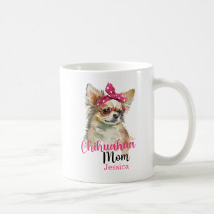 Pink Cute Chihuahua Persoonlijke hond Mam Koffiemok