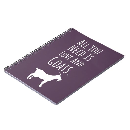 Pink Cute Goat Gifts For Women Teen Girls Female Notitieboek (Linkerzijde)