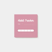 Pink Cute Habit Tracker Post-it® Notes (Voorkant)