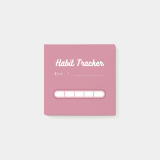 Pink Cute Habit Tracker Post-it® Notes