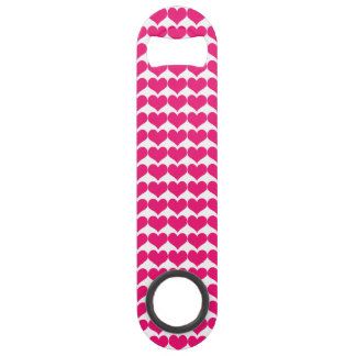 Pink Cute Hearts Pattern Bottle Open Speed Flessenopener