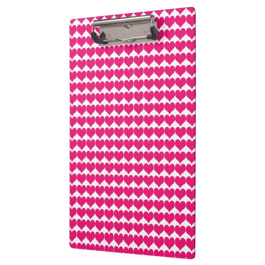 Pink Cute Hearts Pattern Klembord (Links)