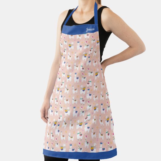 Pink Cute Llama Pattern Schort (Insitu)