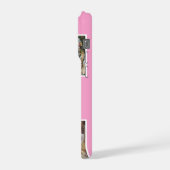 Pink Cute Modern 3 Photo Layout Custom iPhone Hoesje (Linkerkant)