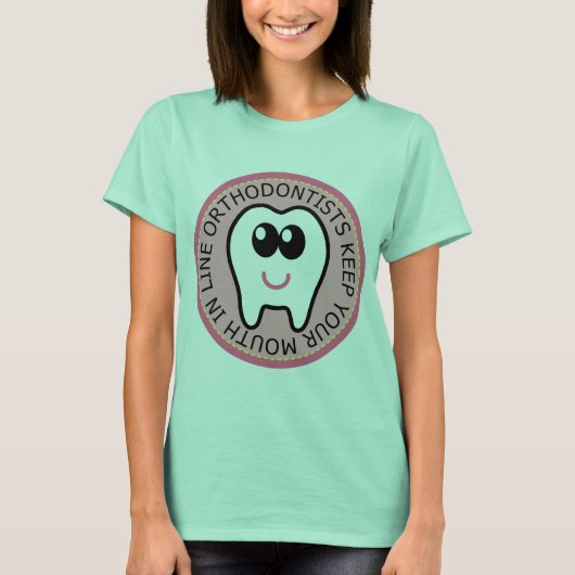 Pink Cute Orthodontist T-shirt (Voorkant)
