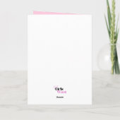 Pink, cute, sassy Christmas Card for women Kaart (Achterkant)
