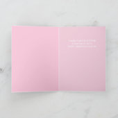 Pink, cute, sassy Christmas Card for women Kaart (Binnen)