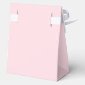 Pink Cute Winter Bow Christmas Tree Baby Shower  Bedankdoosjes (Achterkant)