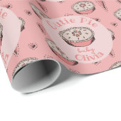 Pink Cutie Pie Baby Girl Cadeaupapier (Rol Hoek)
