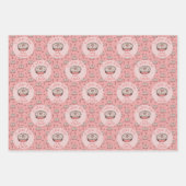 Pink Cutie Pie Baby Girl Inpakpapier Vel (Voorkant)