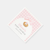 Pink Cutie Pie Baby shower Servet (Hoek)