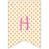 Pink Dachshund Bunting Birthday Banner (Tweede vlag)