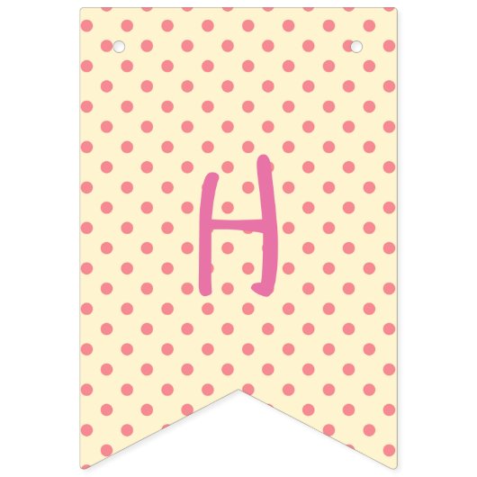 Pink Dachshund Bunting Birthday Banner (Tweede vlag)